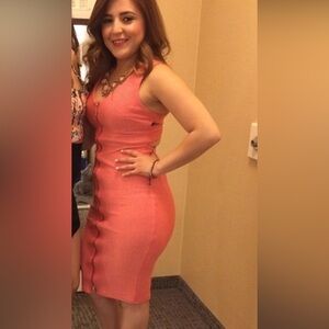 BEBE pink dress. Only used twice. Size XS